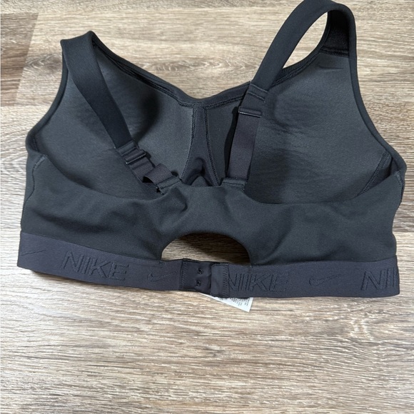 Nike Sports Bra Large Black Dri-fit Indy Activewear Minimalist Loungewear - Picture 5 of 8